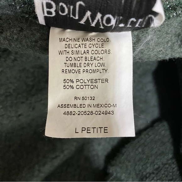 Bon Worth Vintage Embroidered Floral Green Button Down Front Cardigan - Picture 3 of 6